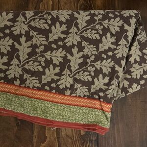 Fall Natural Leaf Patterned Cotton Tablecloth